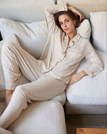 Unseen Bamboo Long Pajama Set